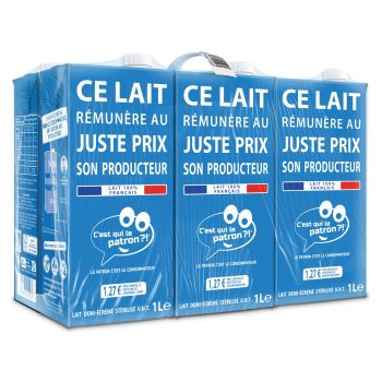 Lait Demi-Ecreme St?rilis? UHT C'EST QUI LE PATRON