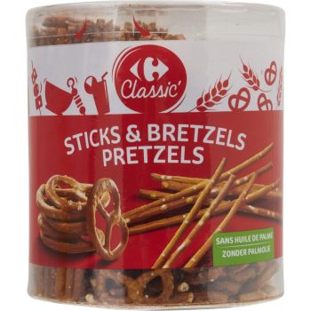 Comparez Sticks et bretzels