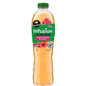 Infuzion Thé vert infusé Saveur Framboise & Hibiscus