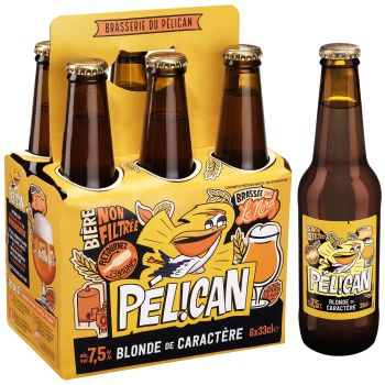 Bière Blonde de Caractère Non-Filtrée 7,5% PELICAN