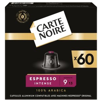  Café capsules Espresso Intense n°9 - Carte noire