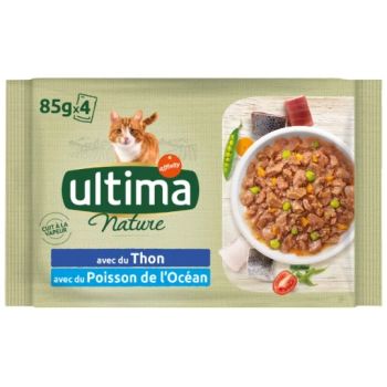 Pâtée pour chat au thon et poisson ULTIMA