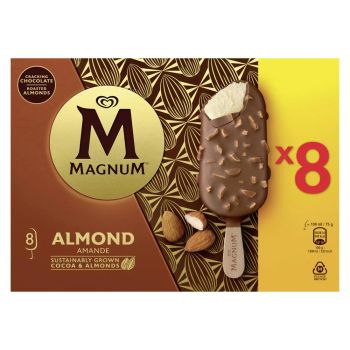 Livraison à domicile Magnum Bâtonnets Amande, 8 bâtonnets