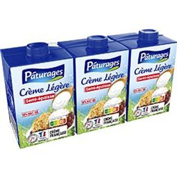 Crème légère semi-épaisse. – Pâturages