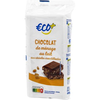 Chocolat lait céréales croustillantes 4x100g