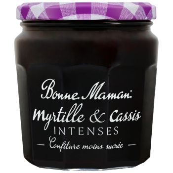 Confiture myrtille et cassis intenses