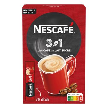 Préparation instantanée sucrée pour boisson goût café au lait