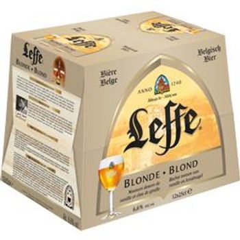 Pack de 12 bouteilles de Leffe blonde de 25 cl