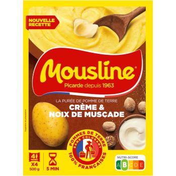 Purée en flocons crème & noix Muscade MOUSLINE