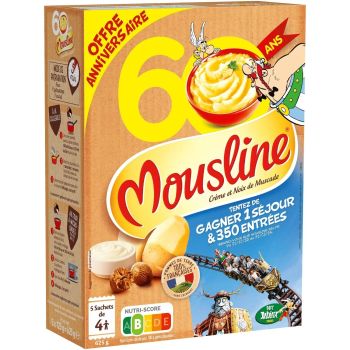 Comparez Purée creme muscade MOUSLINE : la boite de 5 sachets