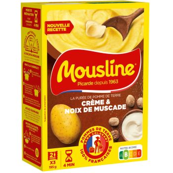 Purée en flocons crème & noix Muscade MOUSLINE