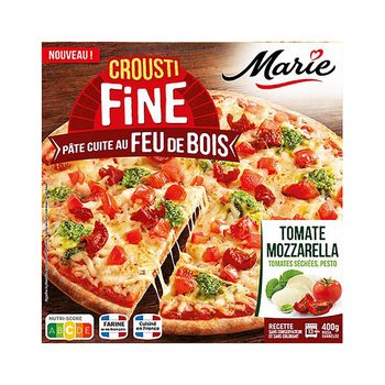 Pizza Tomate Mozzarella - Cuite Au feu de Bois CroustiFine MARIE