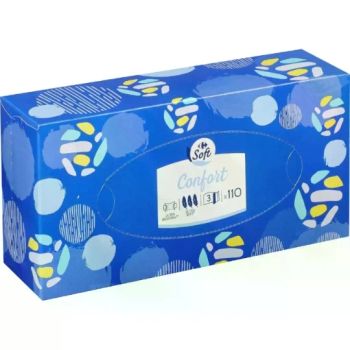 Mouchoirs Confort 4 Epaisseurs Ultra Doux FSC CARREFOUR SOFT