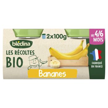 Purée de Bananes Bio Dès 4-6 mois BLEDINA