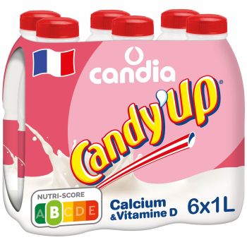 Comparez Boisson lactée fraise Candy'Up CANDIA