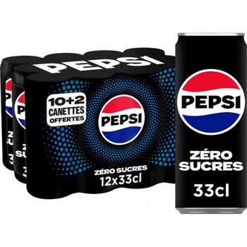 pepsi zéro 12 canettes de 33cl