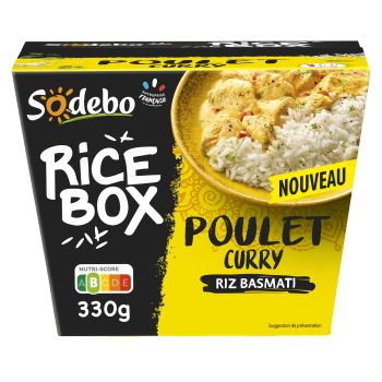 Plat Préparé Rice Box Poulet Curry SODEBO
