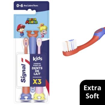Brosse à dent enfant Signal Extra-souple - 0-6 ans x3