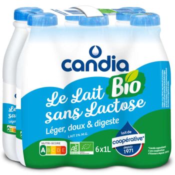 Comparez Lait Bio facile à digérer doux et léger Candia