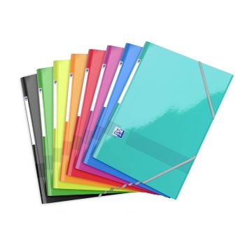 Comparez Chemise à élastiques 3 rabats Color Life - 21 x 29,7 cm - en carton OXFORD