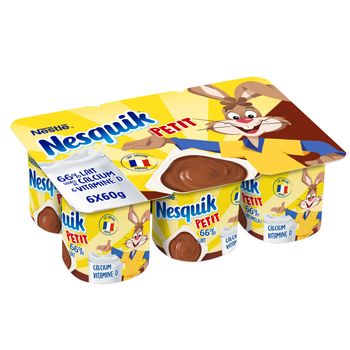 Comparez Nestle Nesquik yaourt au chocolat 6x60g