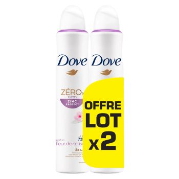 Déodorant spray 0% Alcool Zinc Protect 72H Fleur de cerisier DOVE