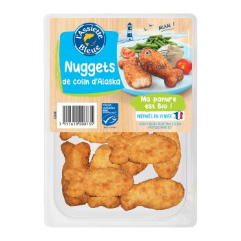 Nuggets de colin d'Alaska ASSIETTE BLEUE