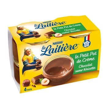 Comparez Petit pot de crème chocolat saveur noisette