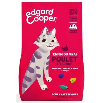 Edgard & Cooper Chat Senior Croquettes À La Dinde Et Poulet Frais - 2 Kg Edgard & Cooper