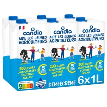 Lait demi-écrémé Jeunes Agriculteurs CANDIA