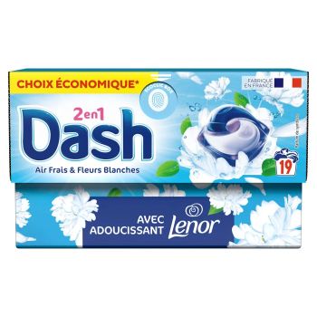 Comparez Dash All-in-1 Pods Détergent AIR FRAIS ET FLEURS BLANCHES