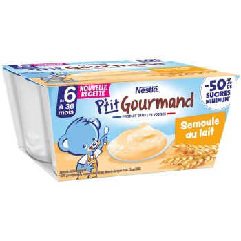 Dessert bébé semoule au lait NESTLE