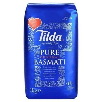 Comparez Riz Basmati Long Pure Original - Marque Tilda - Sans Gluten 1kg/sachet 2kg (2x1kg) TILDA