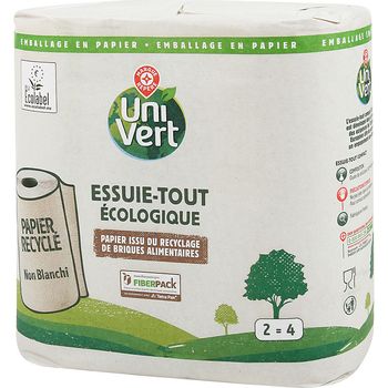 essuie tout écologique - uni vert