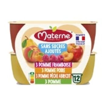 Compotes Coupelles Multivariétés Fruits Jaunes
