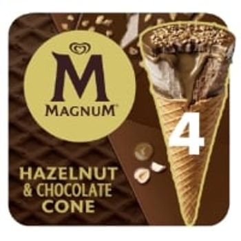Glace Cône Noisette et Chocolat MAGNUM