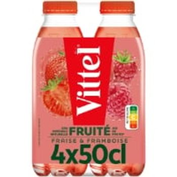 Comparez Eau Plate Aromatisée Fraise Framboise VITTEL