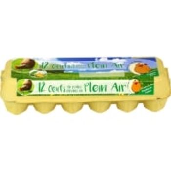 12 oeufs de poules élevées en plein air