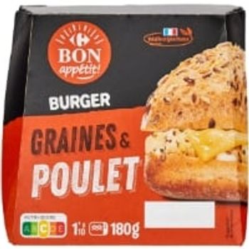 Burger graines & poulet