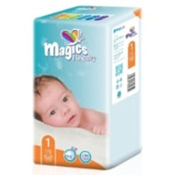 Comparez Couches Bébé T1 (2-5kg) - Sachet De 50pcs - Magics MAGICS