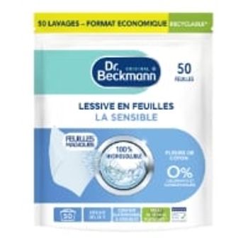 Comparez Lessive en feuille Peaux sensibles Fleurs de Coton DR BECKMANN