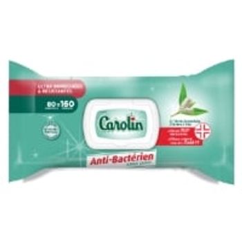 Comparez Lingettes Résistante Anti-Bactérien sans Javel CAROLIN