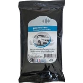 Comparez Lingettes vitres x25 pour les surface vitrées CARREFOUR