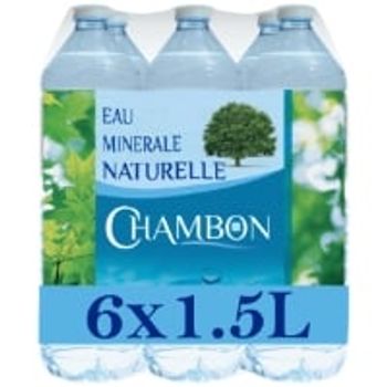 Comparez Chambon 6x1.50 eau minerale naturelle