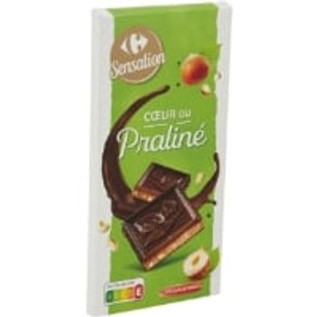 Comparez Coeur au praline chocolat noir