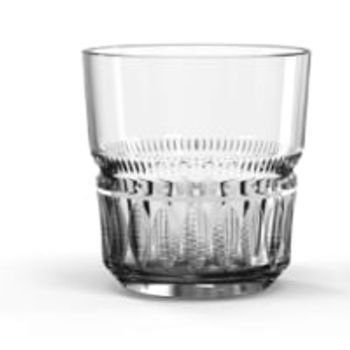 Comparez Lot De 12 Verres À Eau Ou Whisky,verre Transparent Design Sculpté Moderne 35cl - Dimension : 9x9.4cm